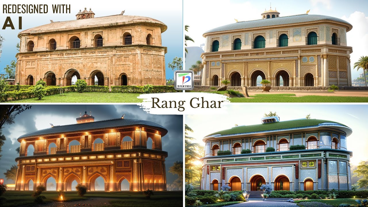 Assam's Iconic Rang Ghar Redesigned with AI | TD Film Studio