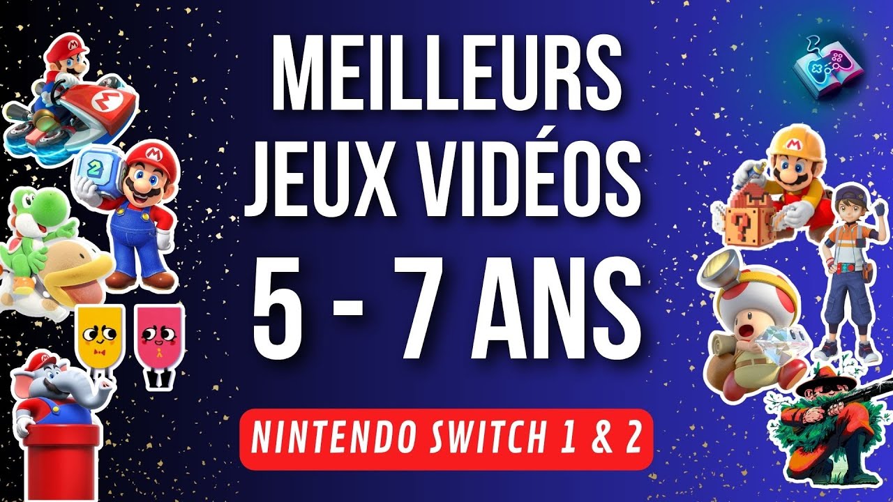 Les meilleurs jeux Nintendo Switch pour enfants de 5 à 7 ans