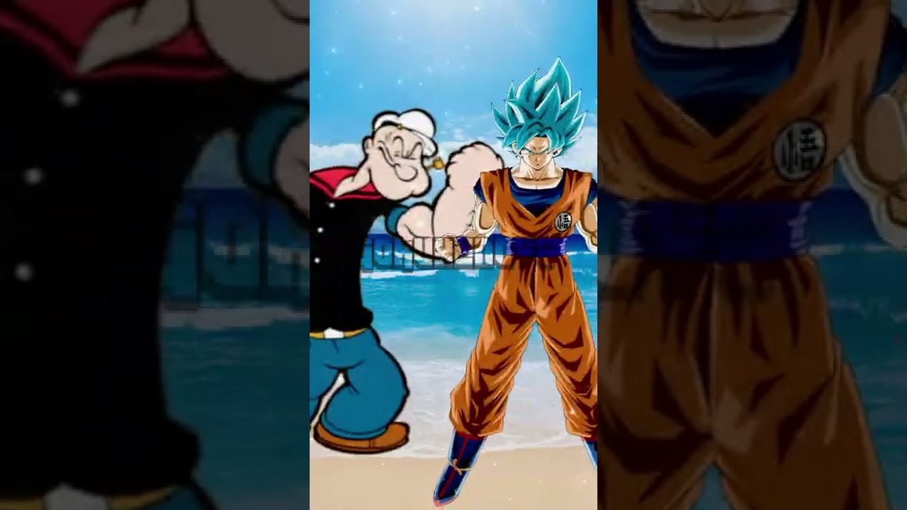 Who is strongest | Popeye vs Goku #popeye #goku #dragonballsuper