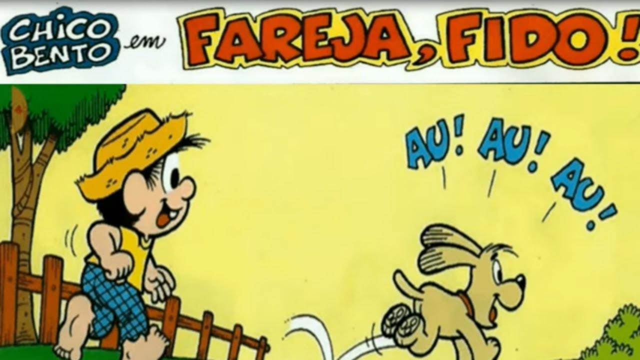 GIBI CHICO BENTO EM FAREJA, FIDO l TIRINHA CHICO BENTO #chicobento #turmadamonica #gibichicobento
