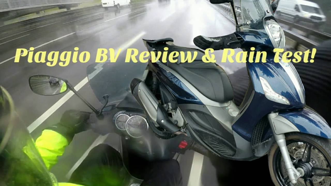Piaggio BV350 review & rain test.