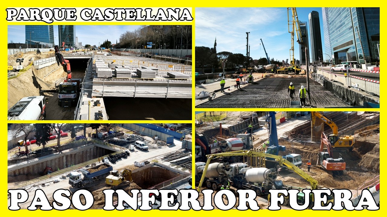 🚧 PARQUE CASTELLANA: DERRIBAN EL ANTIGUO PASO INFERIOR | 17 MARZO 2026 🚧