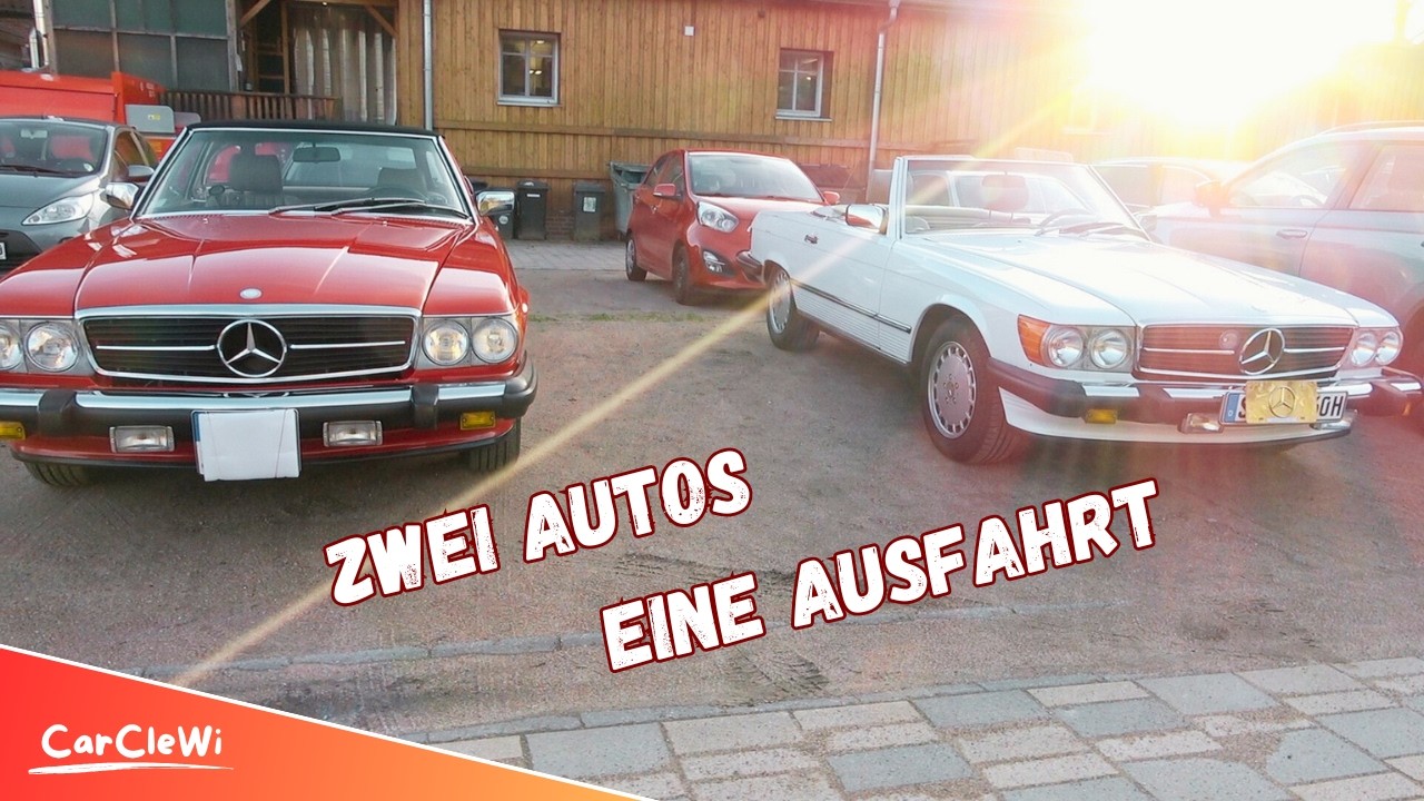 Mercedes SL R107: Zwei Autos - Eine Ausfahrt (Driving Video)