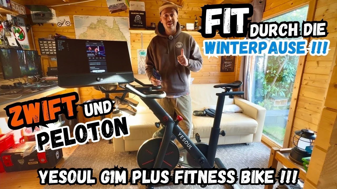 FIT durch die Winterpause ! ZWIFT und PELOTON zum Spottpreis mit dem Yesoul G1M Plus Bike !