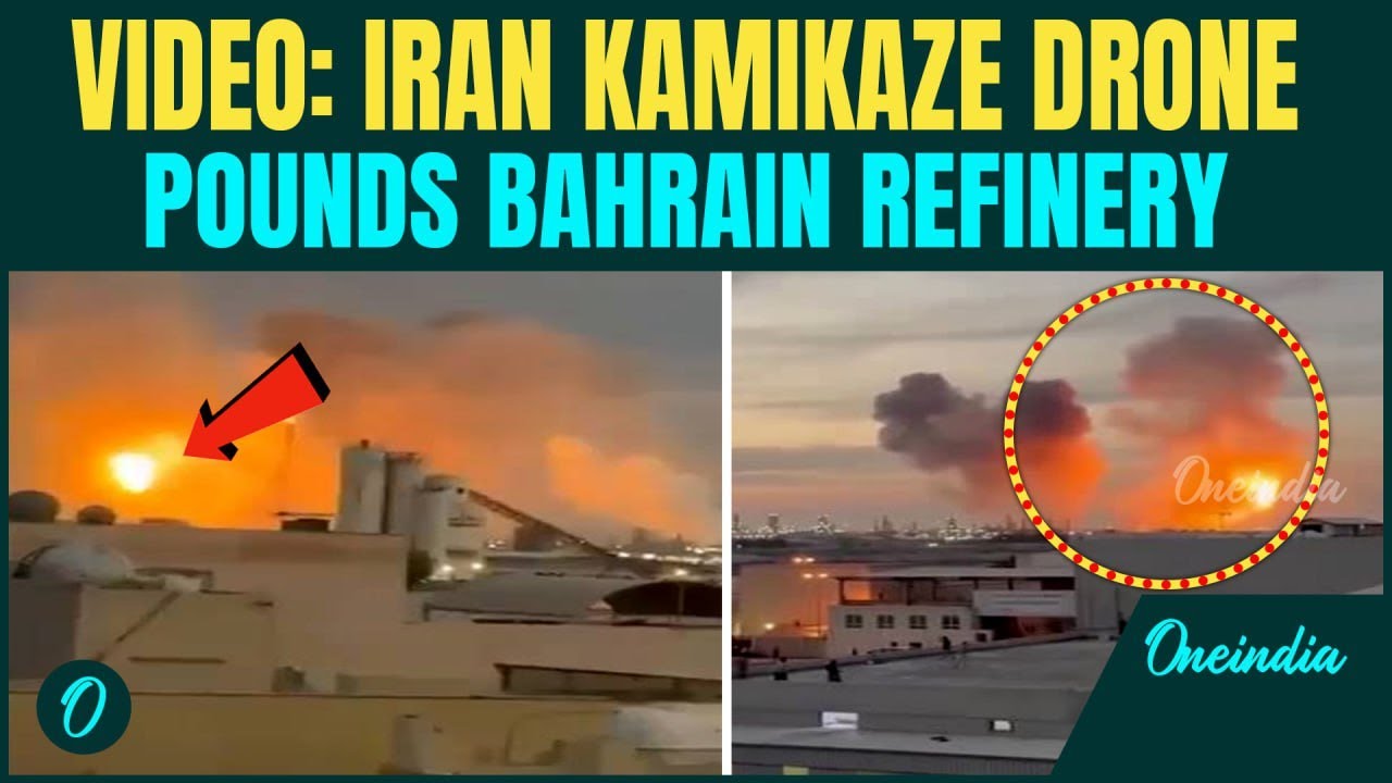 Iran Drone ‘BOMBS’ Bahrain’s BAPCO Refinery; Shocking Footage Shows Gulf Oil Site In FLAMES!