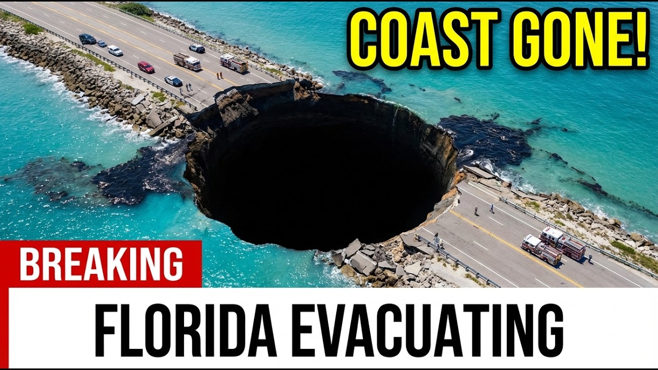Florida's Coast CAVES IN — 300-Foot Sinkholes SWALLOW Beaches as Foundation DISSOLVES Overnight!