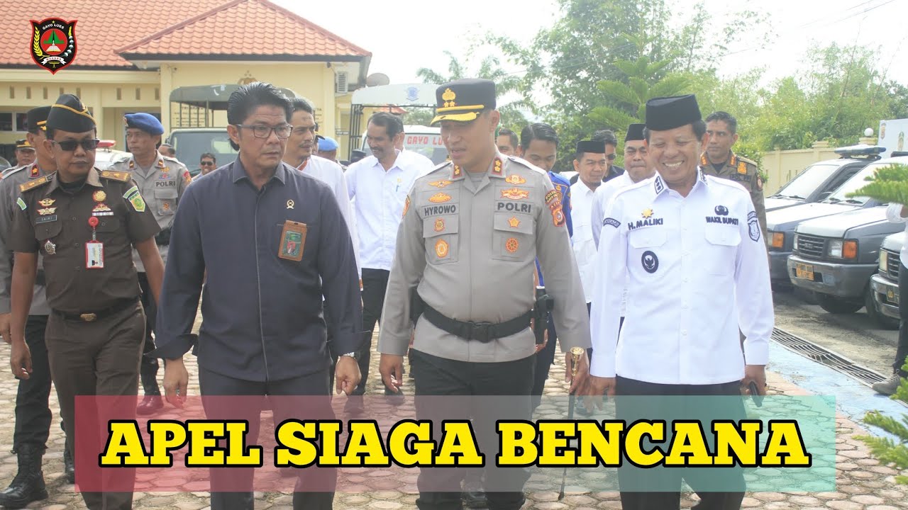WAKIL BUPATI GAYO LUES HADIRI APEL KESIAPAN TANGGAP BENCANA DI POLRES GAYO LUES