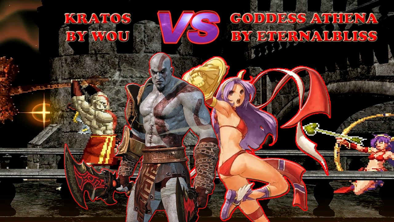 MUGEN - Kratos vs. Goddess (Princess) Athena - 奎托斯 vs. 女神雅典娜