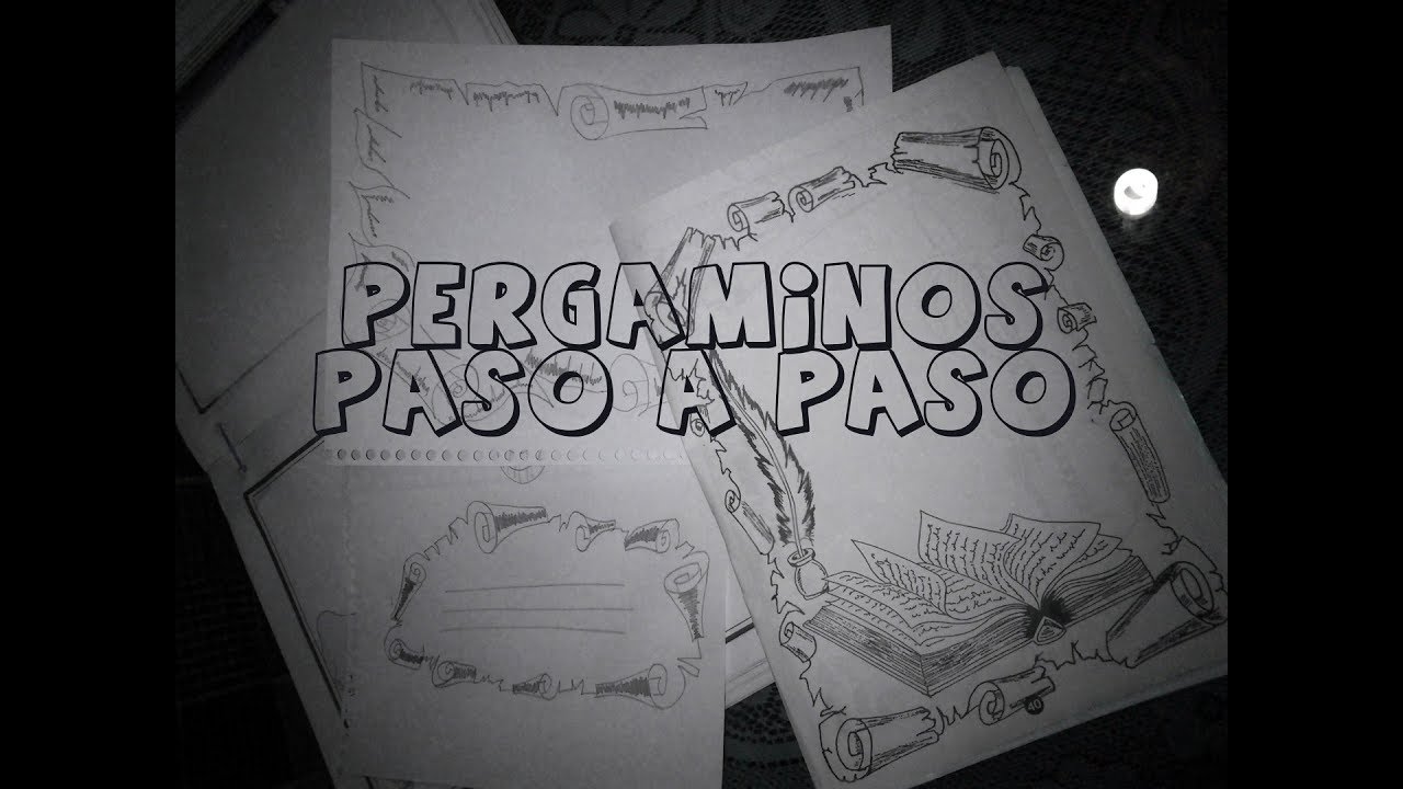 Como hacer pergaminos paso a paso (Dise&ntilde;os)