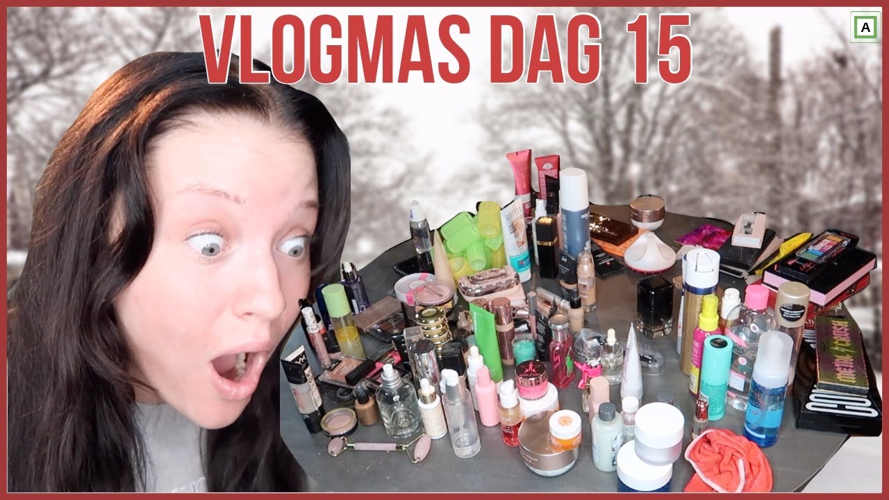 Organiserer Sminken min og STOR Pakke På Døren /Vlogmas Dag 15
