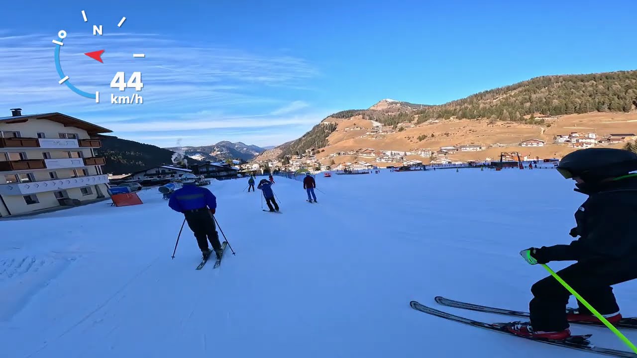 Skifahren Dolomiten Sellaronda mit Abstecher zur Vulcano