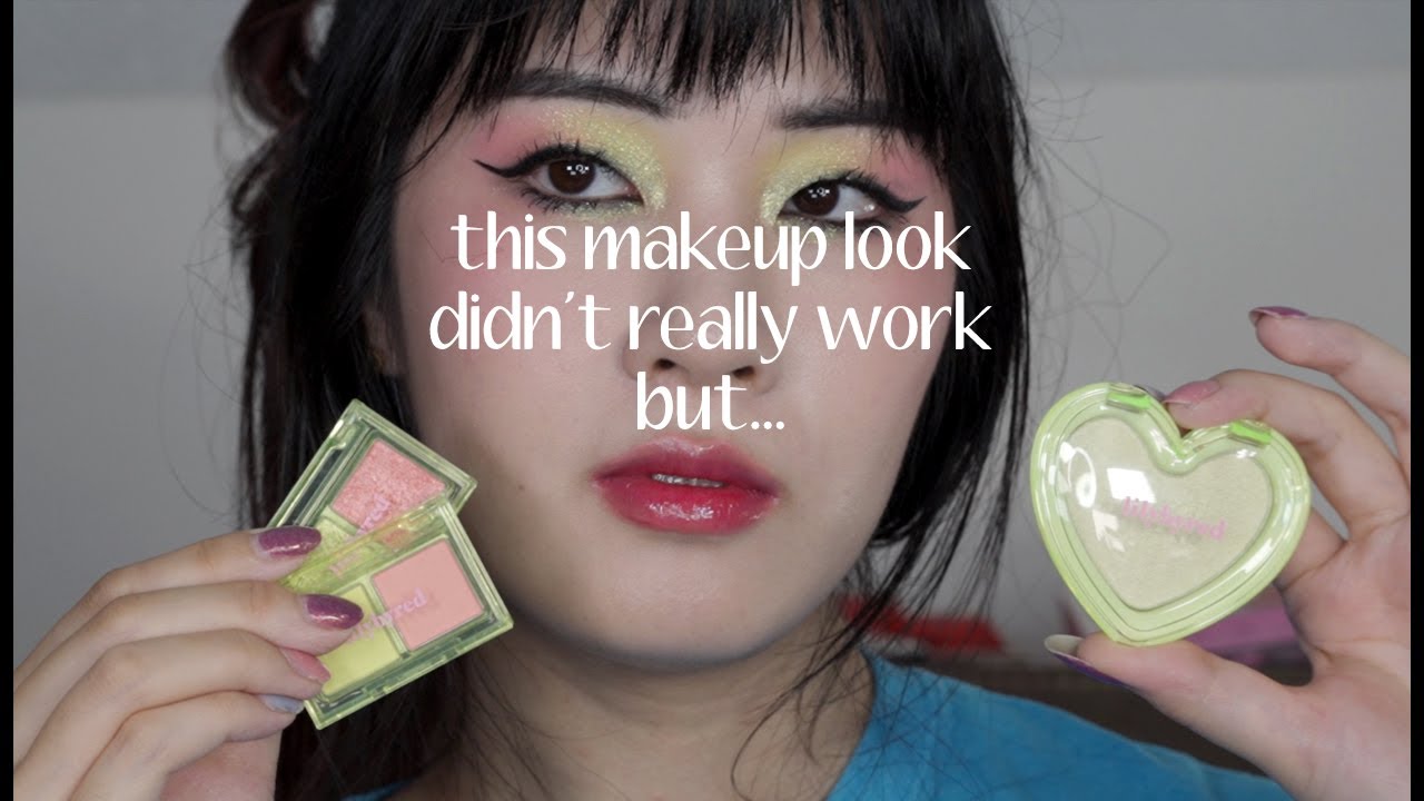 this didn't really turn out but... lilybyred makeup look using the cutest korean makeup products :3