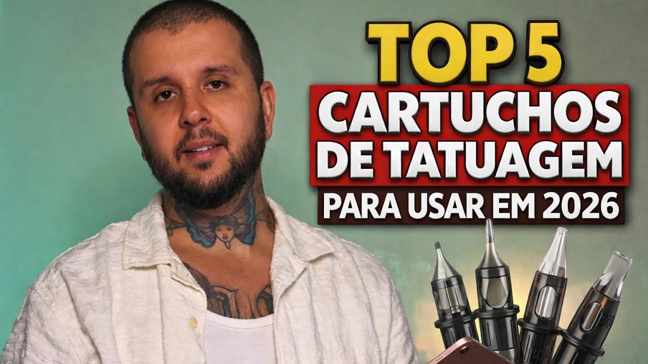 TOP 5 CARTUCHOS DE TATUAGEM PARA USAR EM 2026!!
