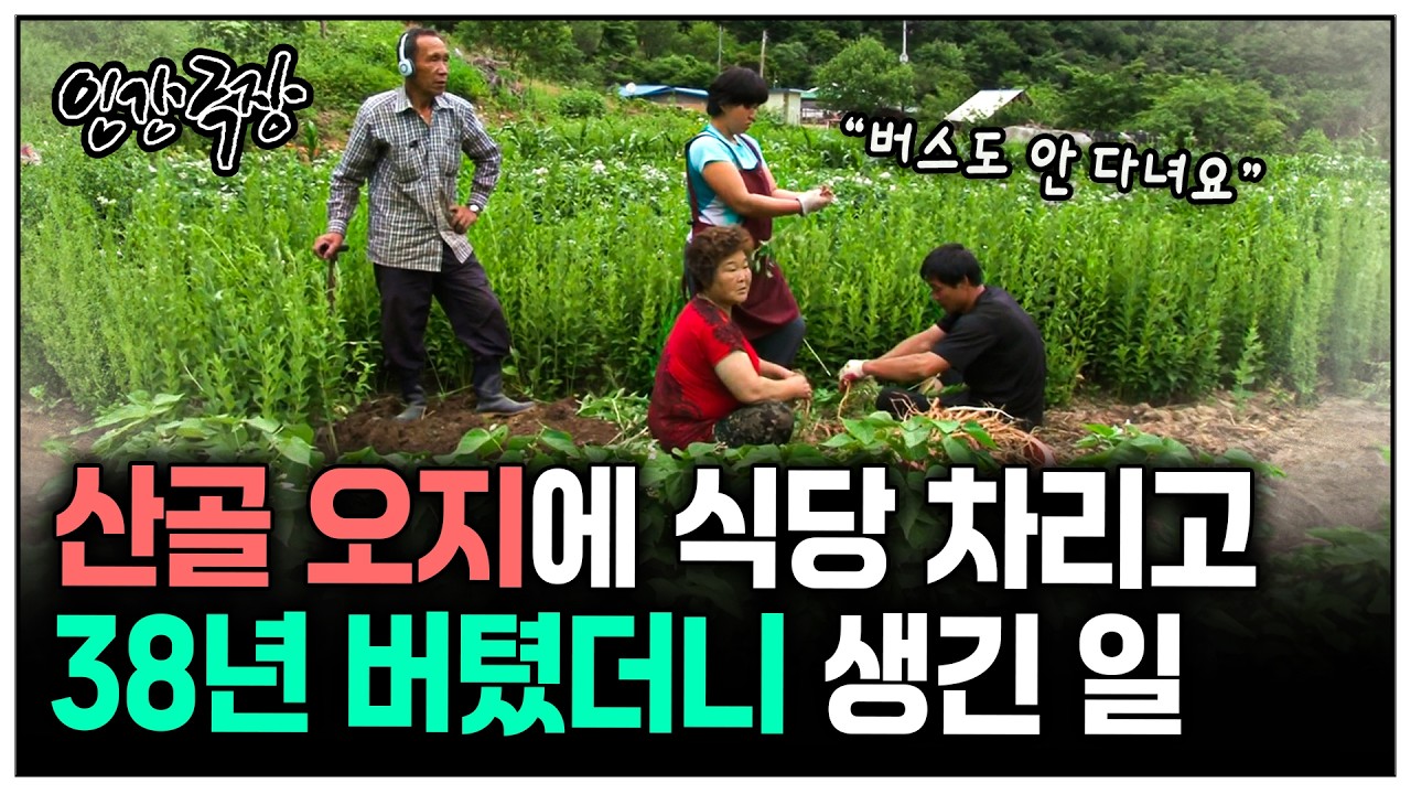 [인간극장] 산골 오지마을에 식당 차리고 38년 버틴 부부를 찾아가보았다 | KBS 방송