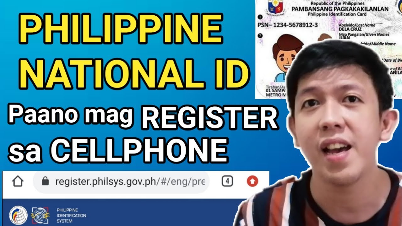 Paano mag REGISTER sa PHILIPPINE NATIONAL ID sa CELLPHONE | Philippine National ID step 1
