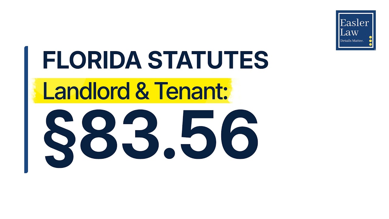 §83.56: Termination of Rental Agreement | Florida Landlord & Tenant