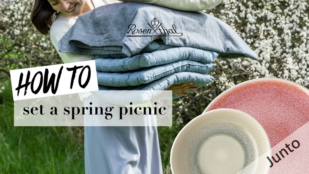 DIY: How to set a spring picnic with colourful Junto porcelain