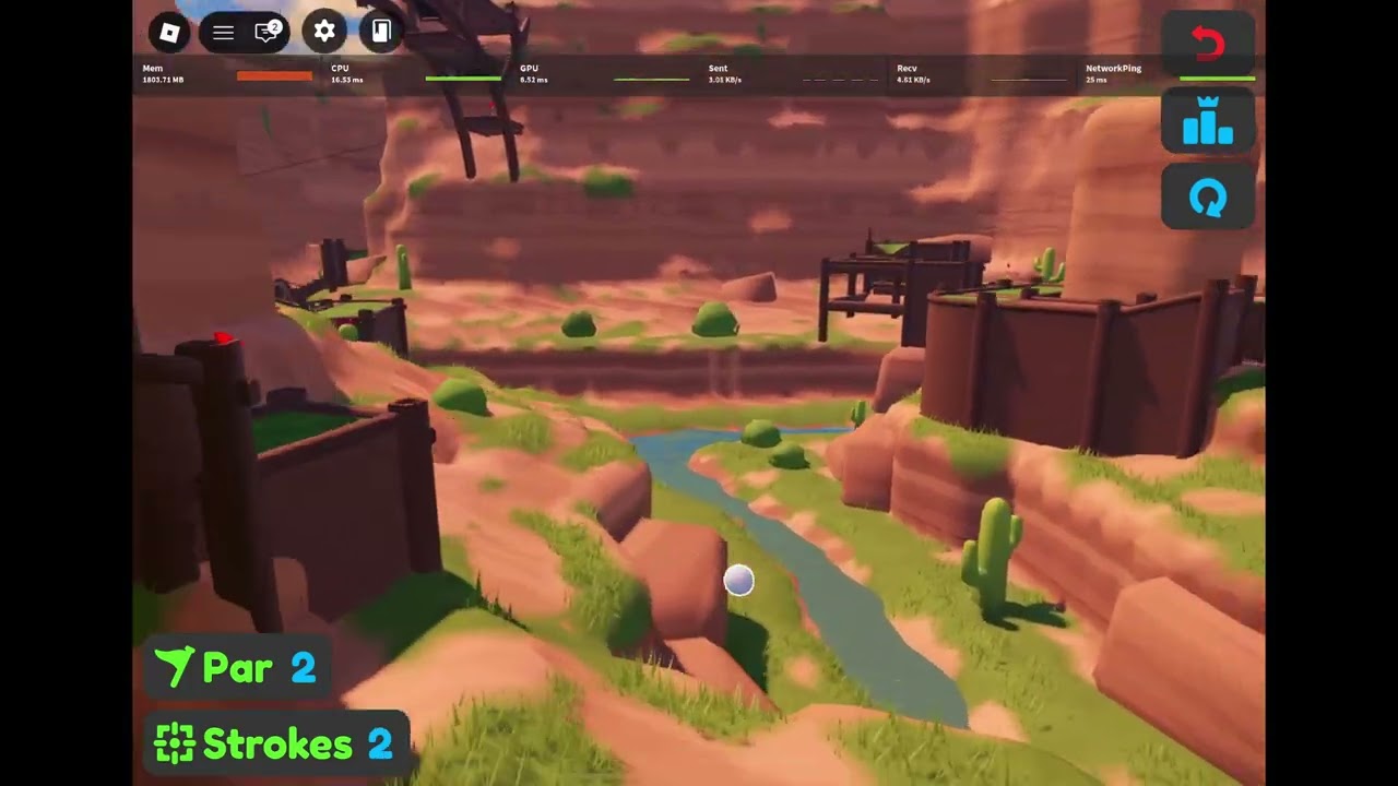Canyon but I get scammed on every hole (super golf)