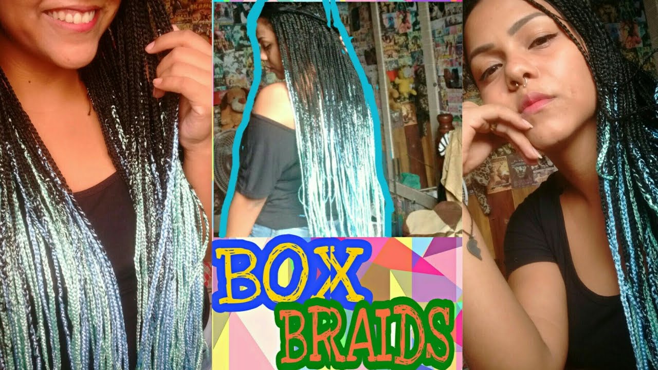 Box Braids em cabelo liso