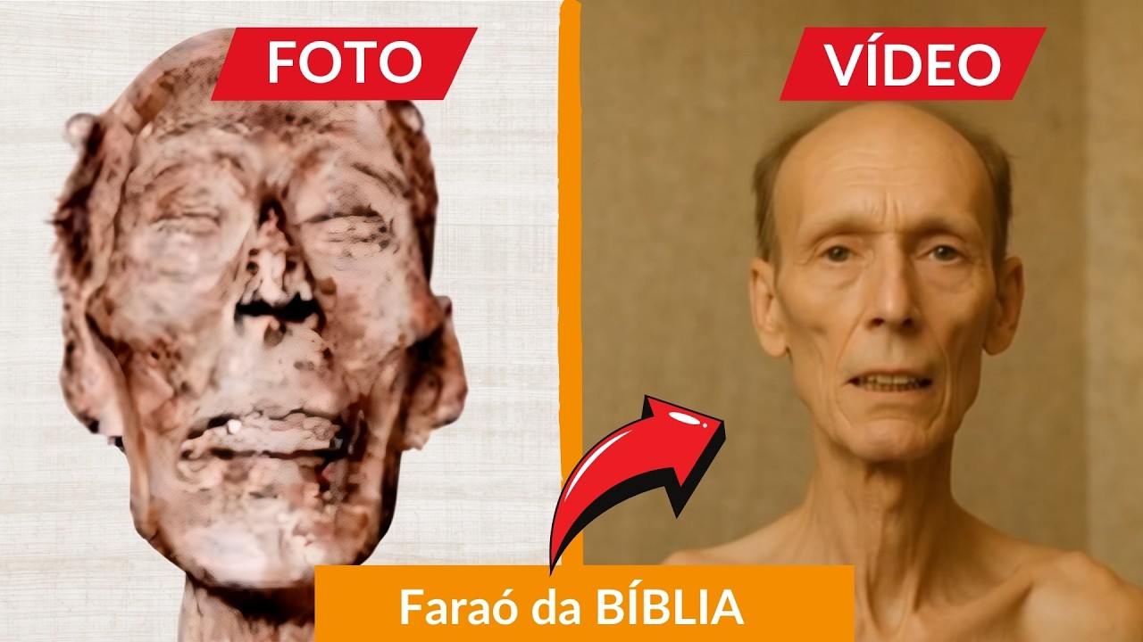 Como era o FARAÓ da BÍBLIA em Vida? Revelamos com IA a Aparência da MÚMIA mais Famosa do Egito