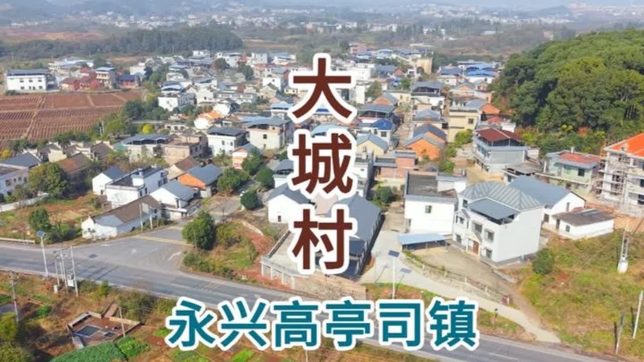 永兴县高亭司镇大城村 永兴县高亭司镇大城村#航拍最美家乡 #家乡的变化 #刘氏家族 #乡愁记忆 #我的家乡