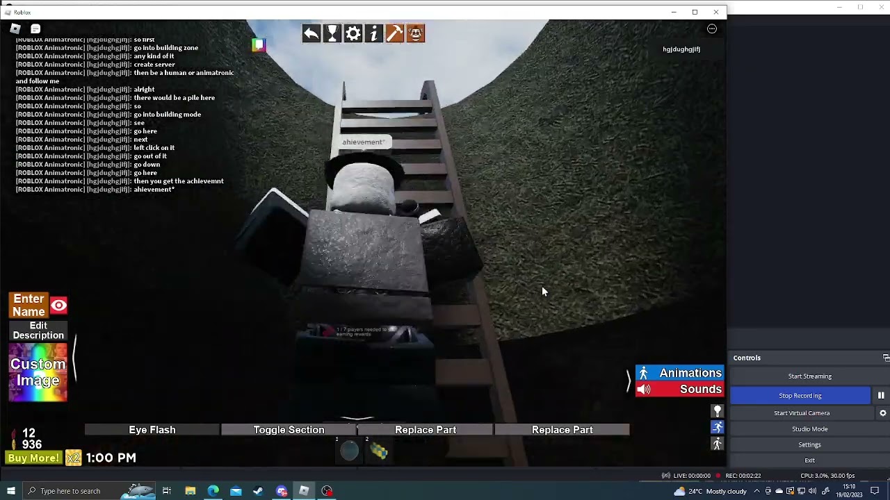 how to get a achievement in tprr building zone