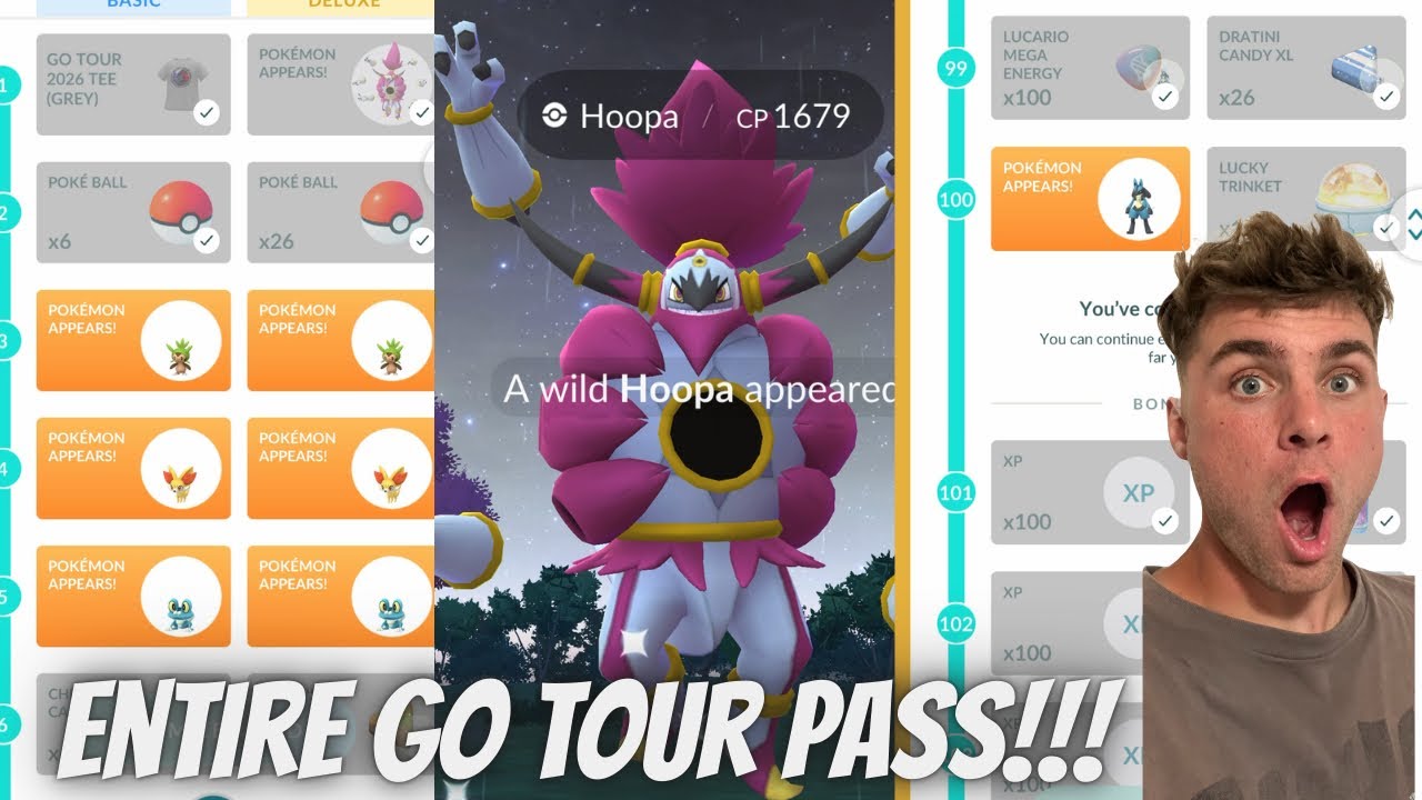 ✨В Pokemon Go TOUR PASS я получил СПЕЦИАЛЬНЫЙ фон с Лукарио, Хупой и другими персонажами!✨