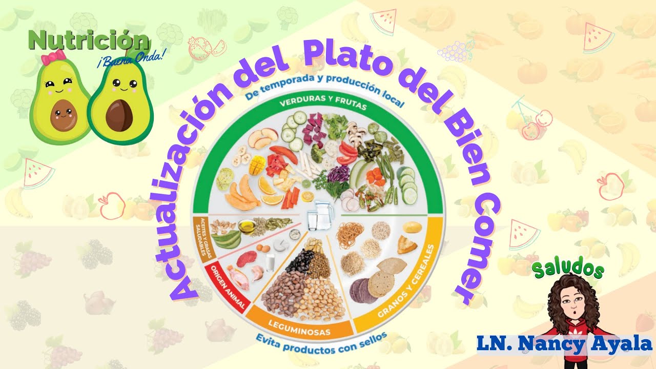 Actualización del plato del bien comer. Nutrición y alimentación saludable para niños.