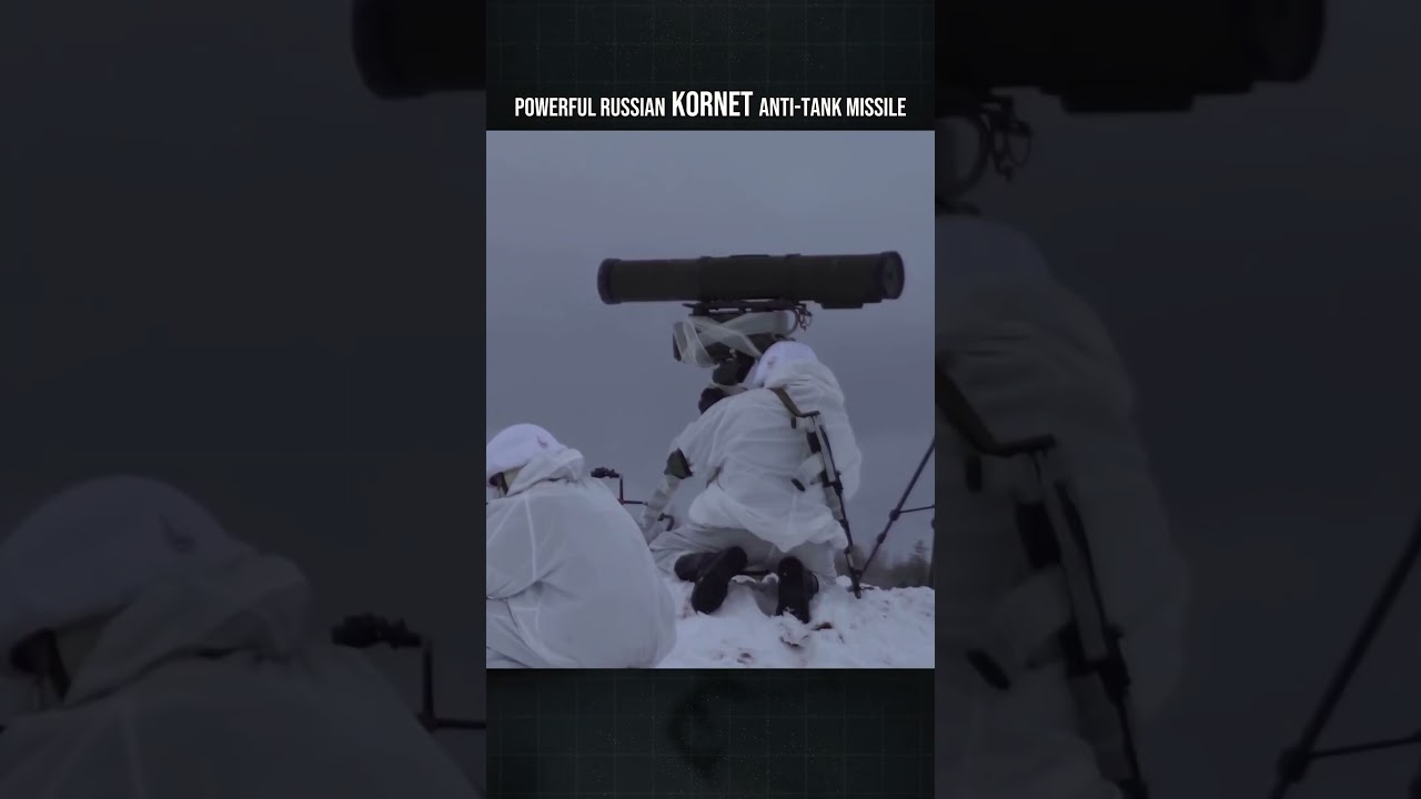 Мощная российская противотанковая ракета &laquo;Корнет&raquo;