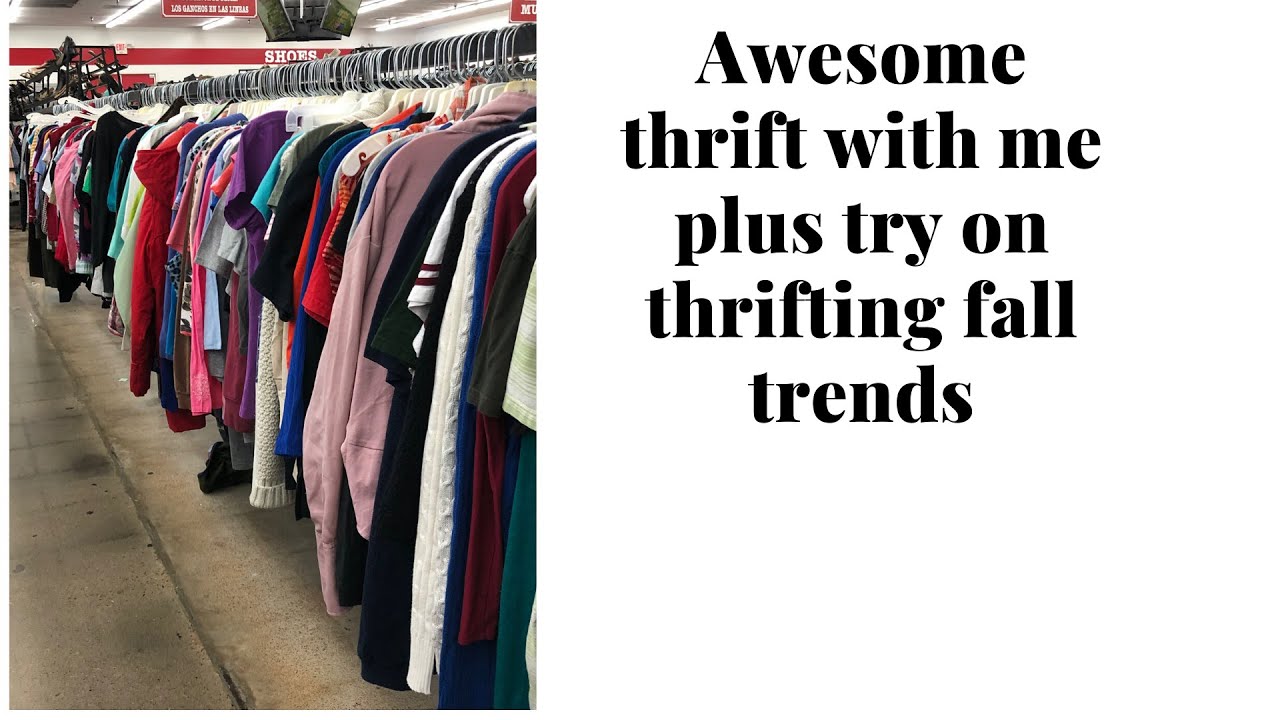AWESOME Fall thrift with me and try on haul | Thrifting fall trends 2019