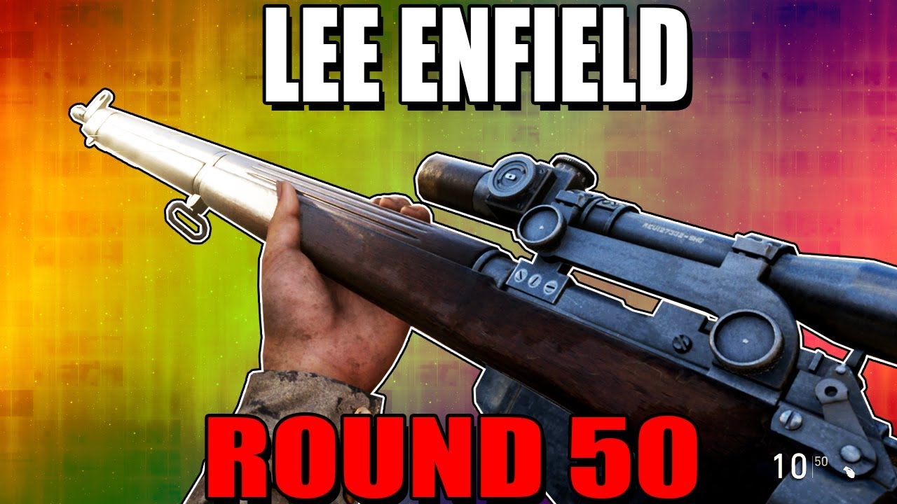WW2 LEE-ENFIELD ON ROUND 50 - CALL OF DUTY WW2 ZOMBIES