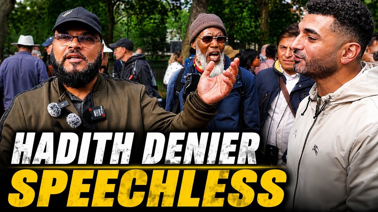 Quranist Called Hadith Satanic Then the Muslim Shut Him Down! Hashim Speakers Corner