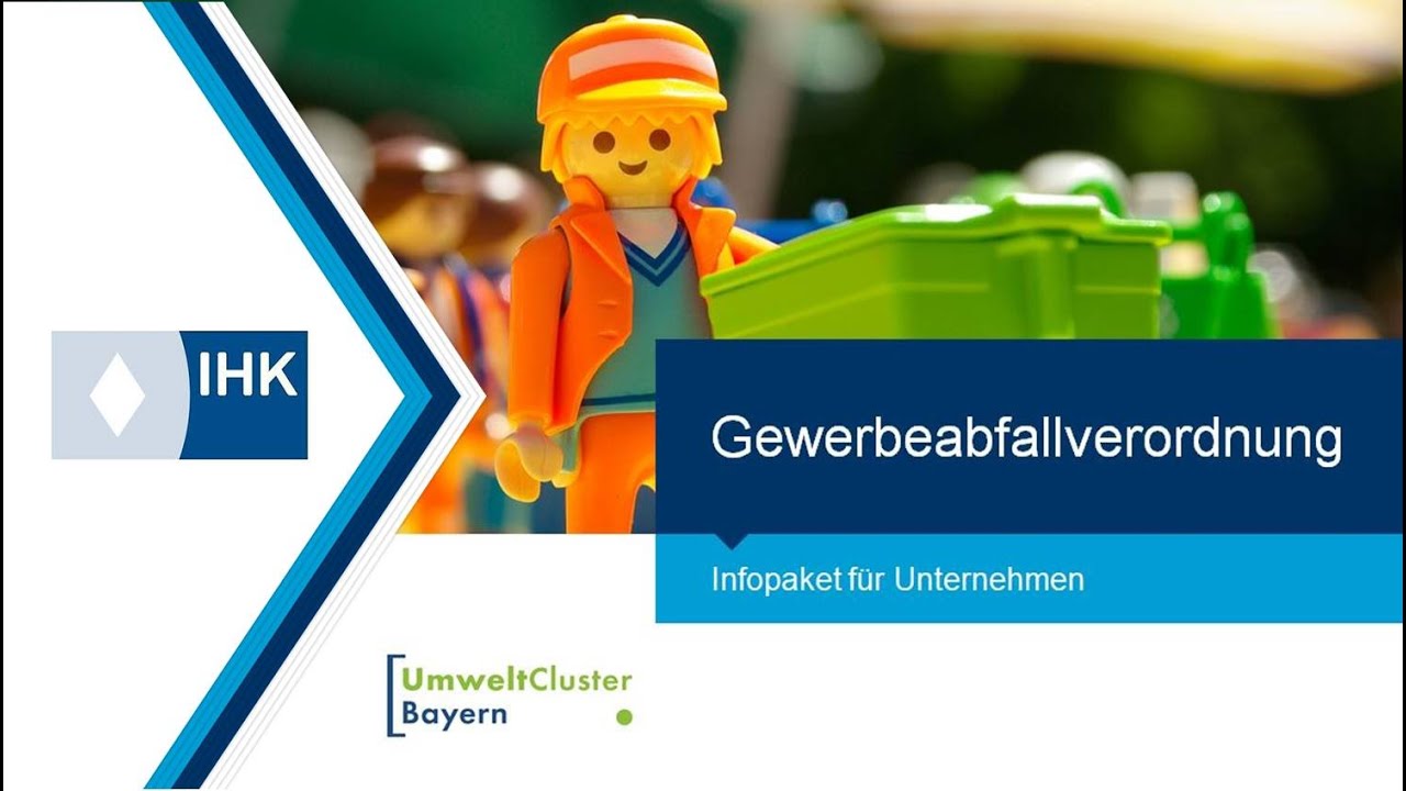 Webinar: Gewerbeabfallverordnung. Informationspaket für Unternehmen