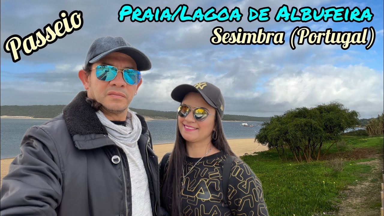 Passeio na Praia/Lagoa de Albufeira em Sesimbra (Portugal)