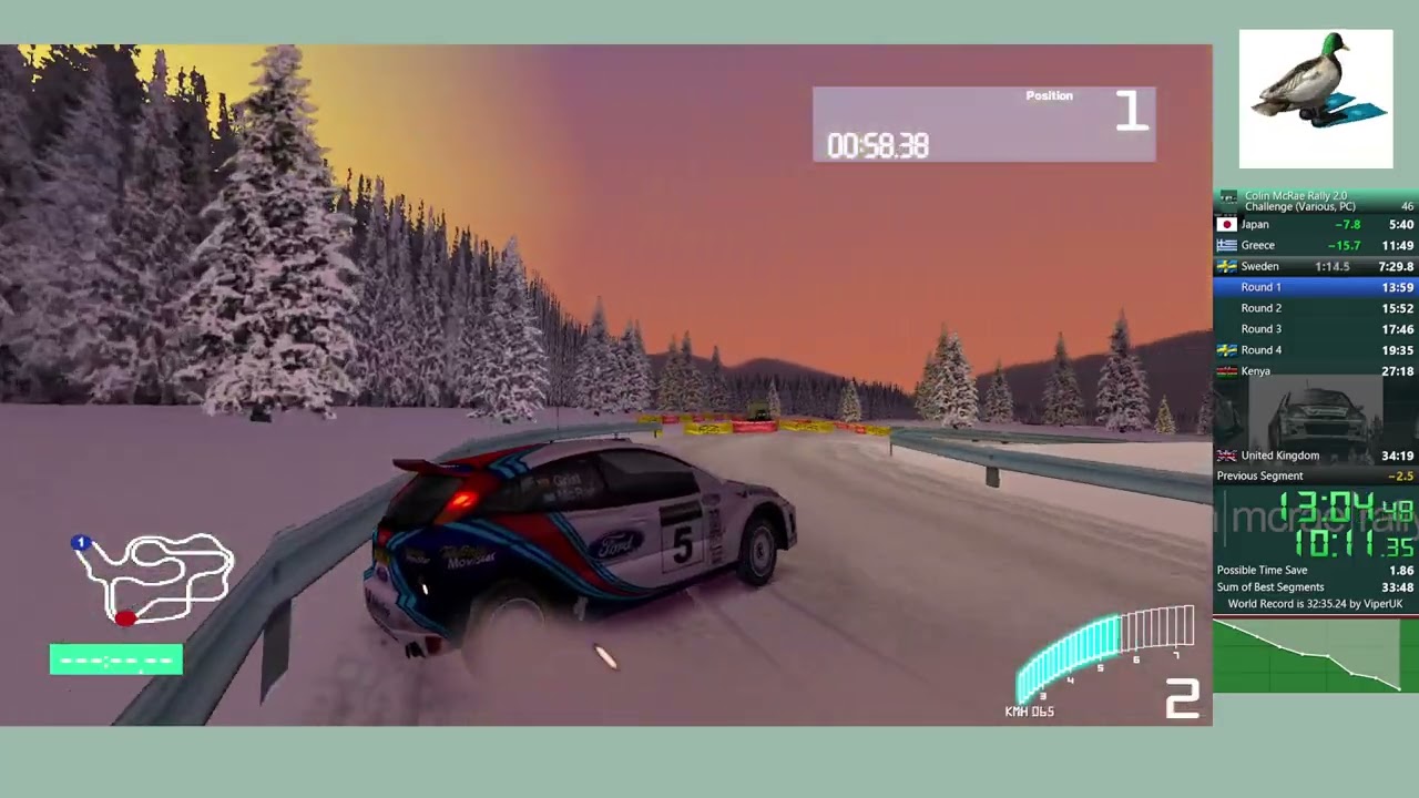 Colin McRae Rally 2.0 Speedrun - Challenge Mode in 33:44 *New PB*