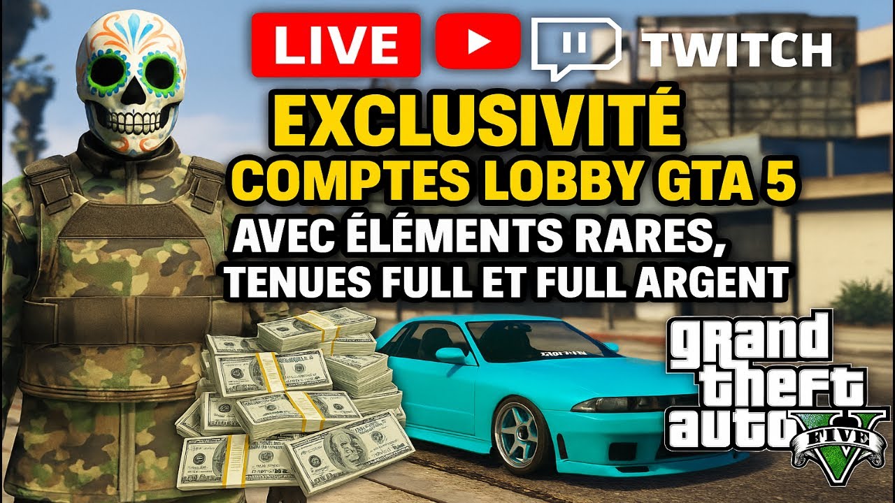 exclu gta 5 ps4 ps5 xbox vrai compte lobby 2026