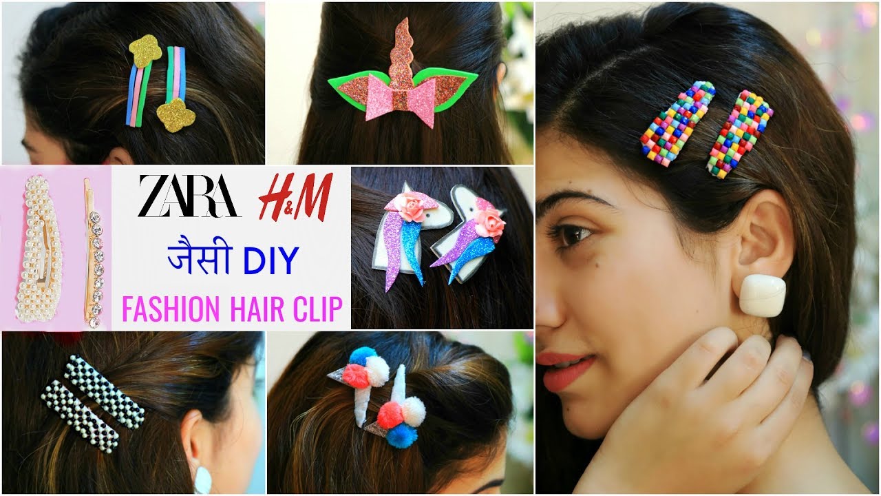 ZARA, H&M जैसी DIY Fashion Hair Clips & Accessories .. | #Anaysa #DIYQueen