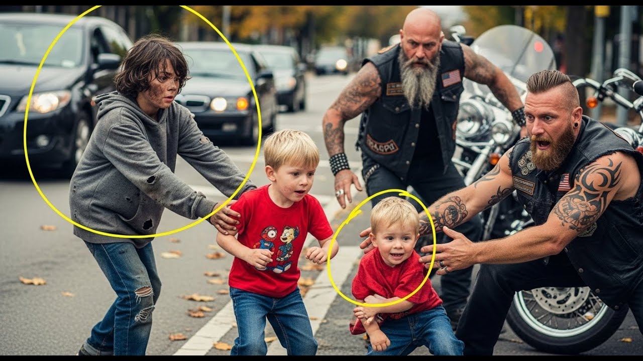 Homeless Boy Pushed Biker's Son From Oncoming Car — What the Club Discovered Changed His Life