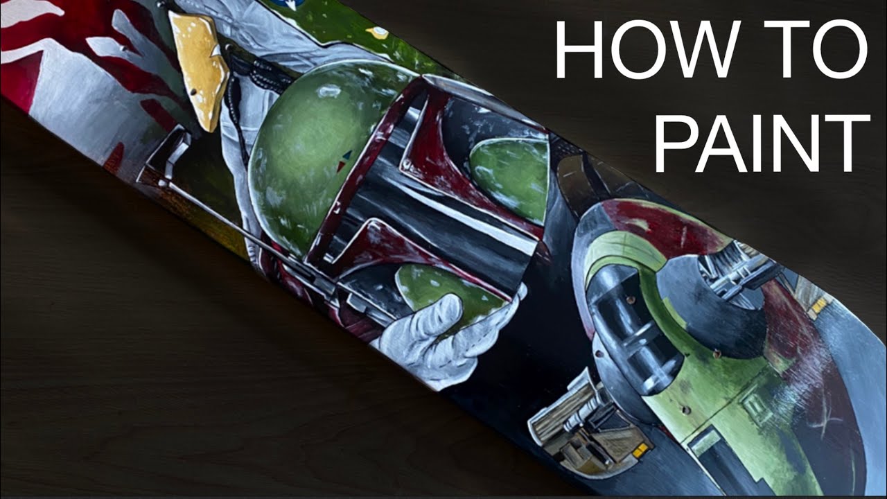 How to paint a skateboard deck