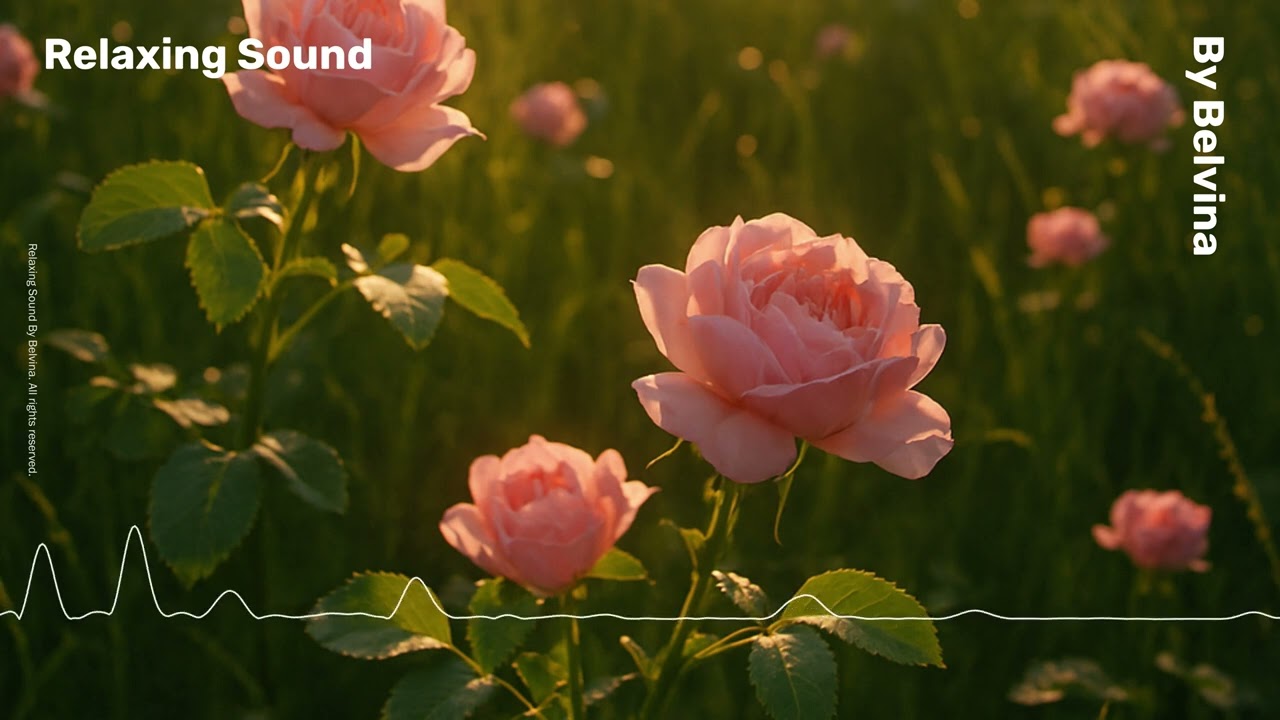 🌸🌅 Pink Roses in the Sunlight | Calm & Tranquil Evening Sounds ✨