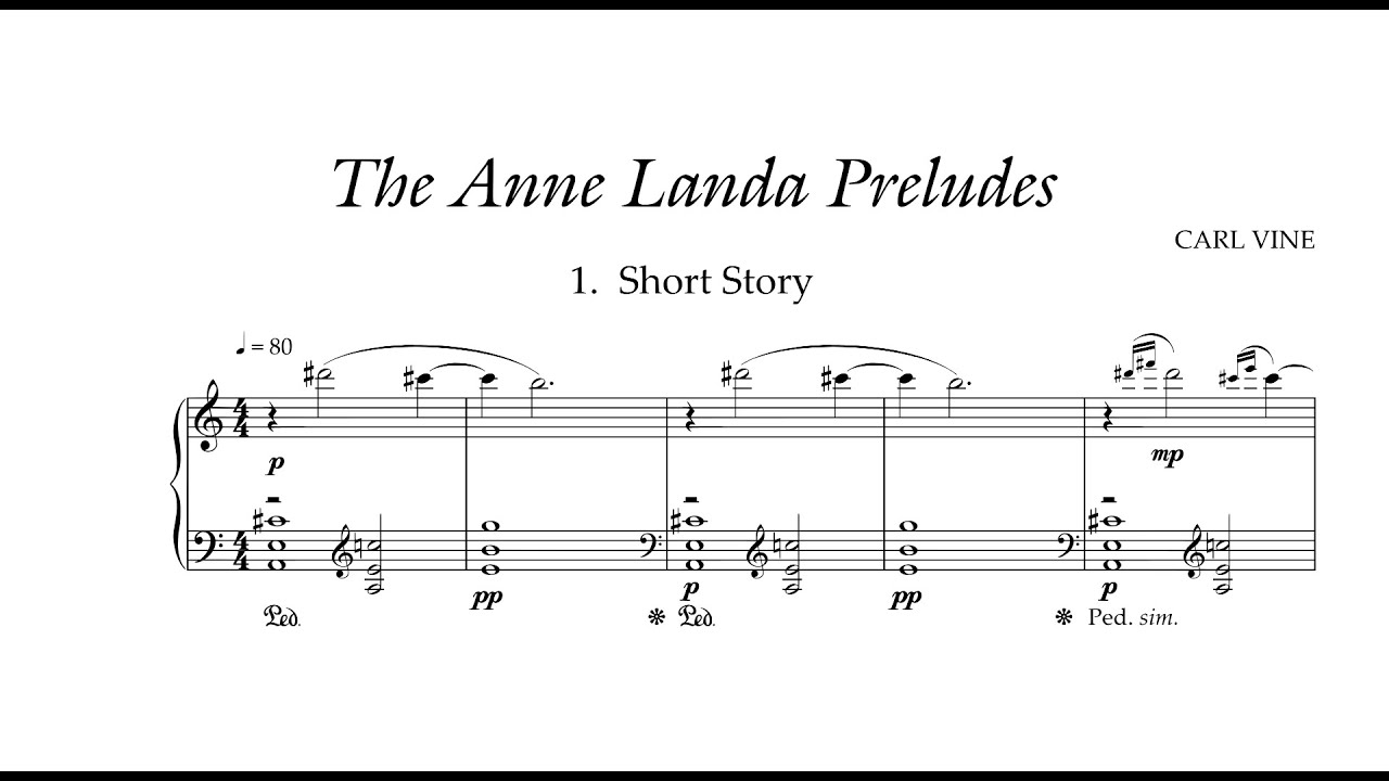 Carl Vine - The Anne Landa Preludes (Harvey)