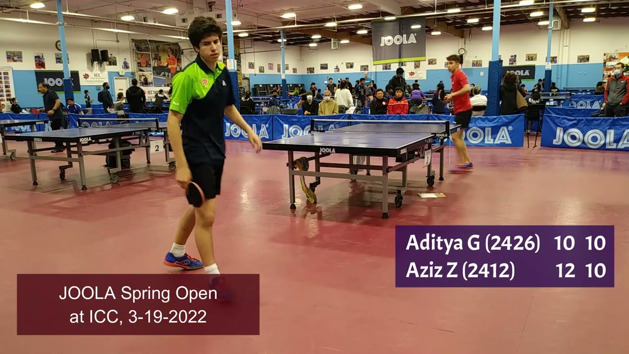 Aditya Godhwani (2426) vs Aziz Zarehbin (2412) - JOOLA Spring Open at ICC on 3-19-2022