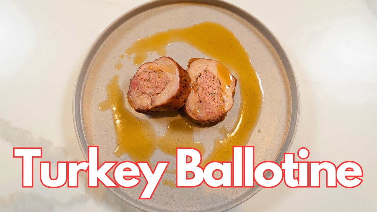 Turkey Leg Ballotine stuffed with pork (perfect for Christmas)