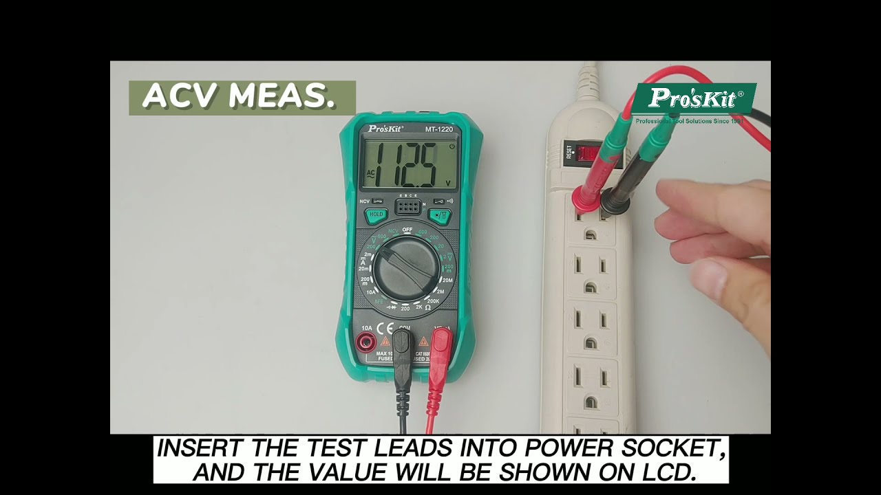 Pro'sKit MT-1220 3-1/2 Digital Multimeter KNOW HOW