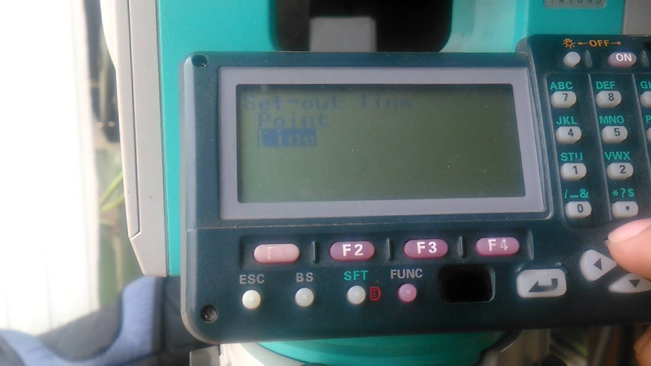 Como hacer una línea de referencia en estación total sokkia