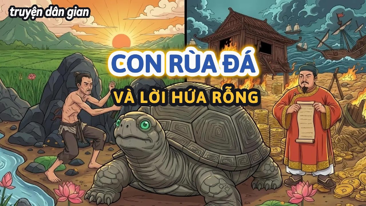 CON RÙA ĐÁ VÀ LỜI HỨA RỖNG | Truyện Cổ Tích Dân Gian Việt Nam | Ân Không Trả, Phúc Không Ở