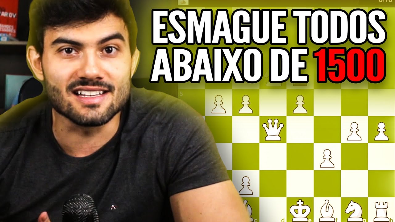 A variante TAL é MATADORA até os 1500 de rating no xadrez!!!