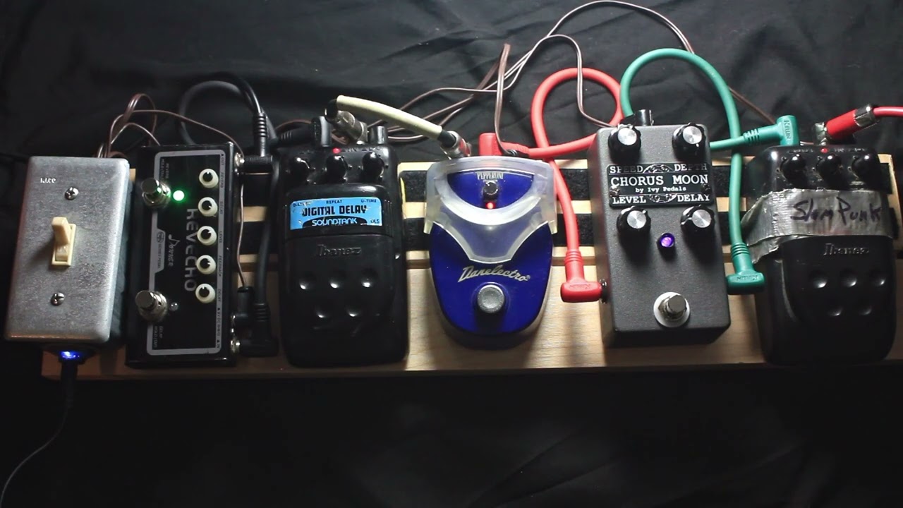 Ivy Pedals DIY PedalBoard Demo 1/5 #effectspedals #guitarpedals #pedalboard #chorus #ibanez #donner