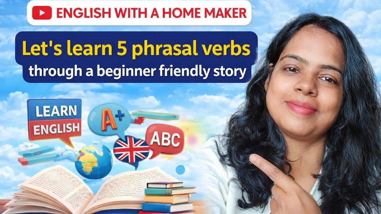 Let's Learn 5 Phrasal Verbs Through a Simple Story!!