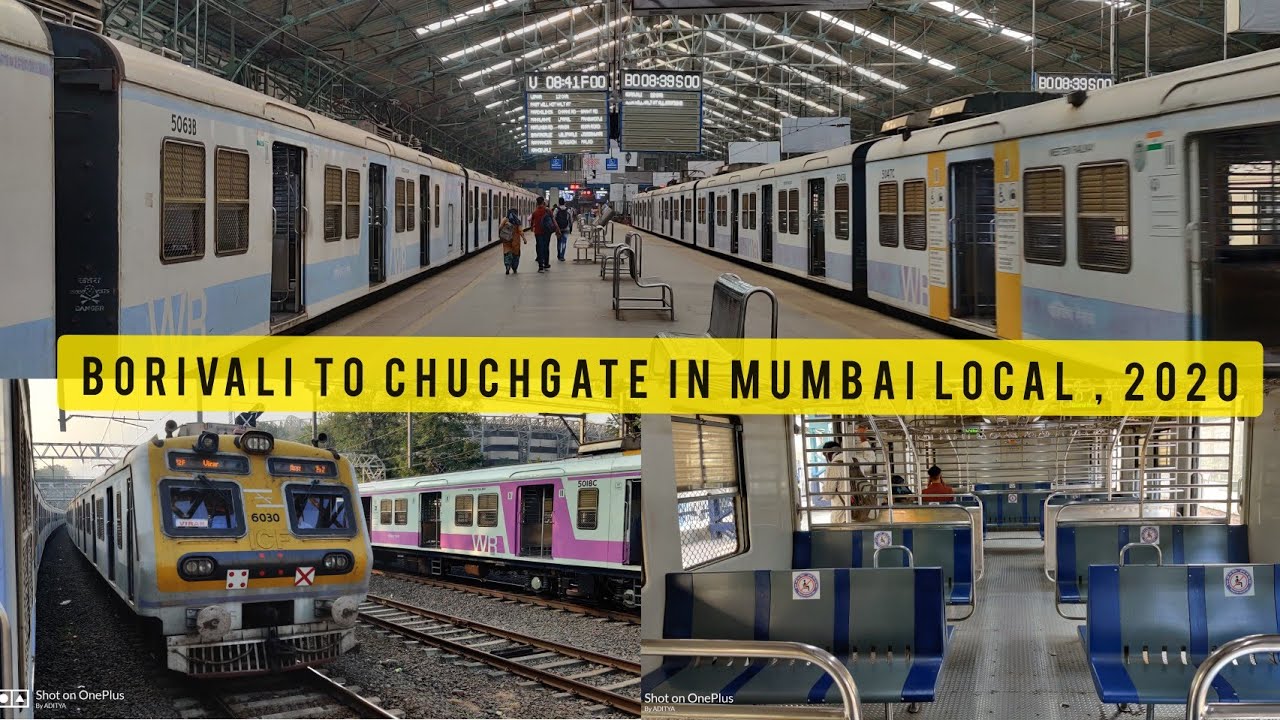 Borivali to Churchgate Ride In Virar - Churchgate Fast Local :Mumbai Local During Restrictions:2020